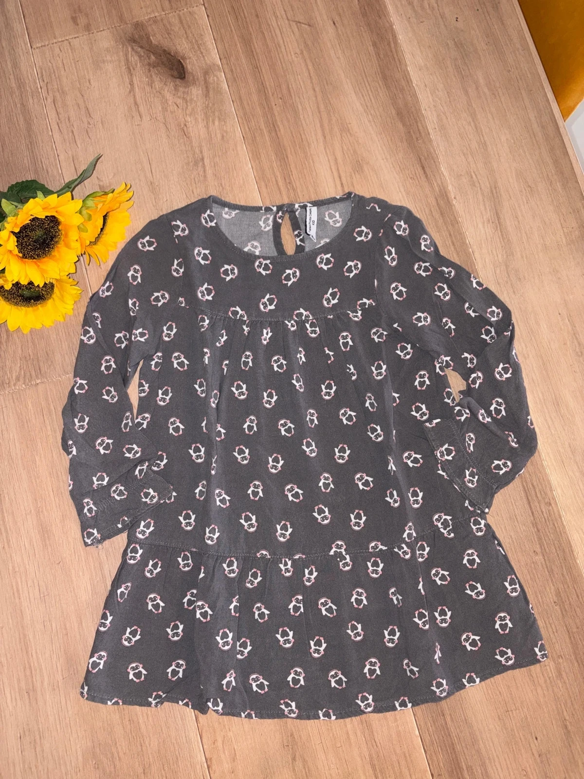 Tunique grise et rose FPC taille 6 ans